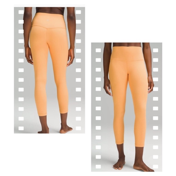 lululemon athletica Pants - NEW Lululemon Align Ribbed High-Rise Pant 25" Mango Dream size 12